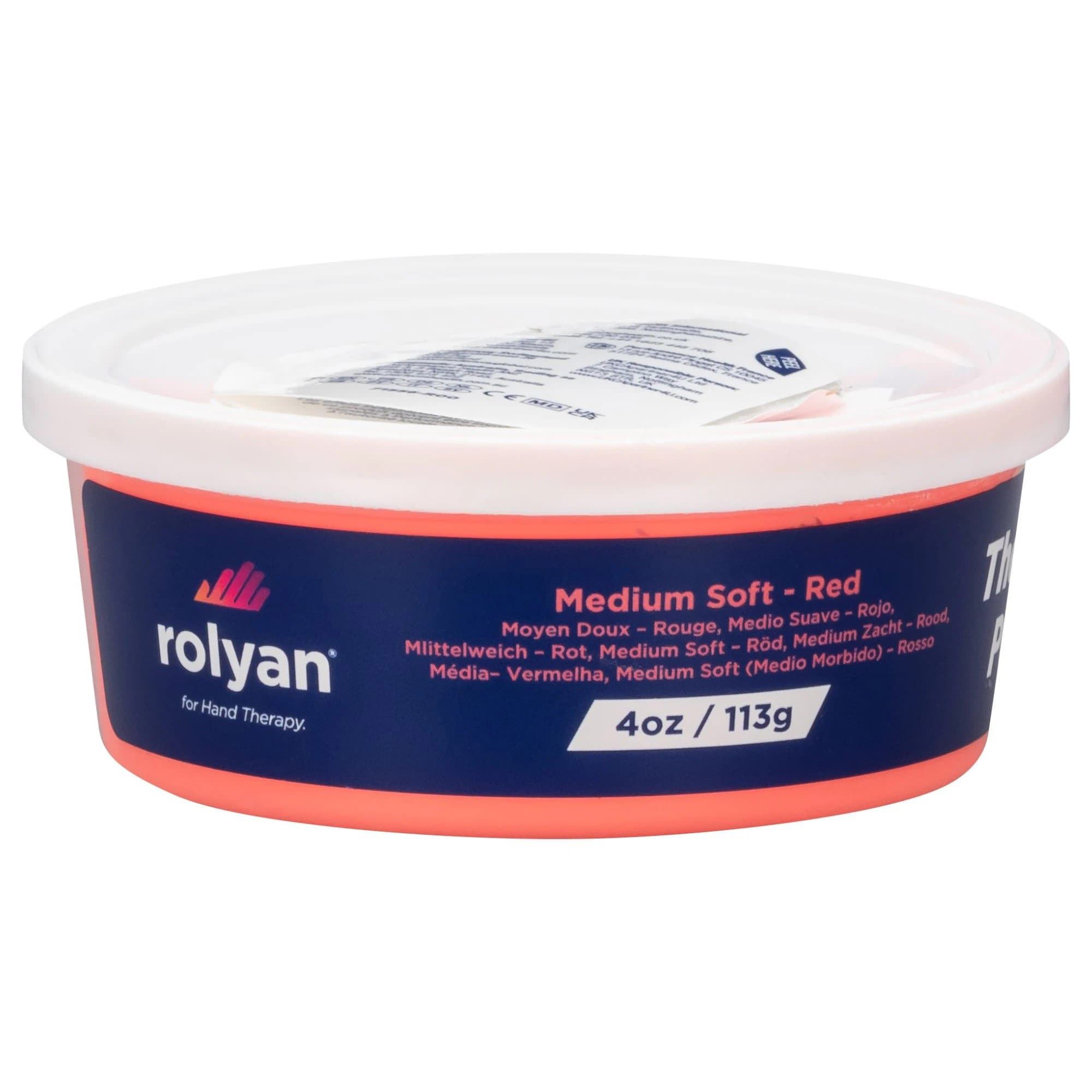 Rolyan Therapy Putty, 4 oz Red, Medium Soft - Image 1