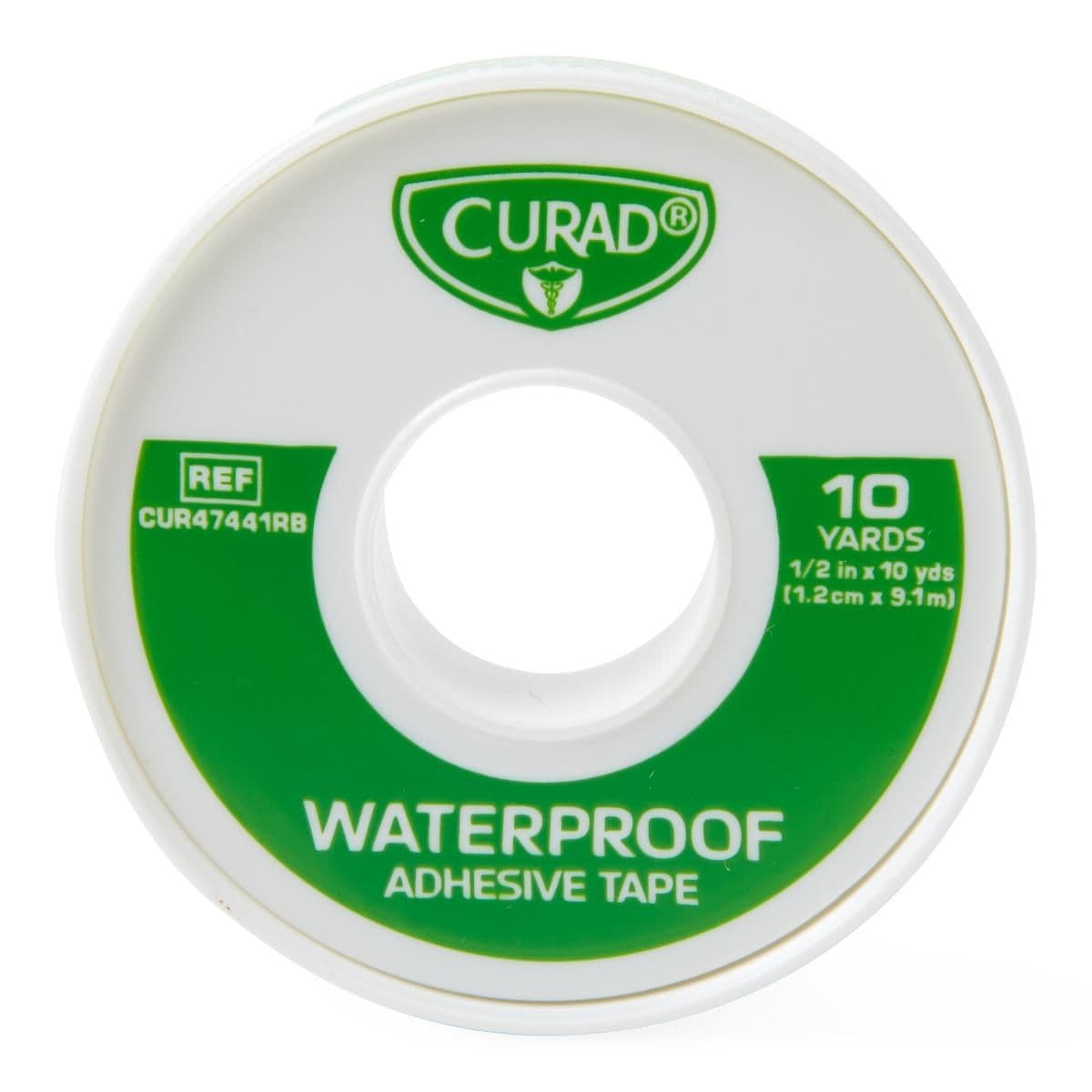 Curad Waterproof Adhesive Tape, 1/2 Inch x 10 Yard - Each - Image 1