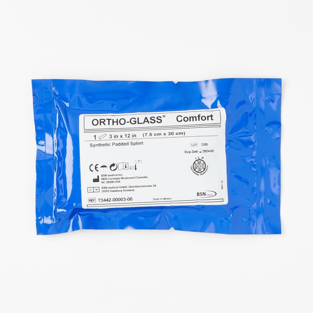 Ortho-Glass Comfort Synthetic Precut Splint, 3 x 12 Inch - Box of 10 - Image 1