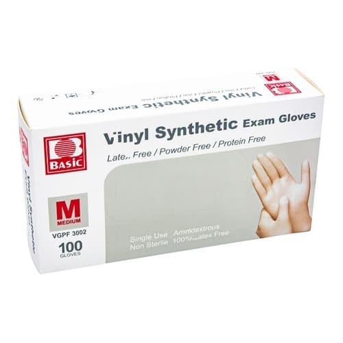 Basic Vinyl Exam Gloves - Image 1
