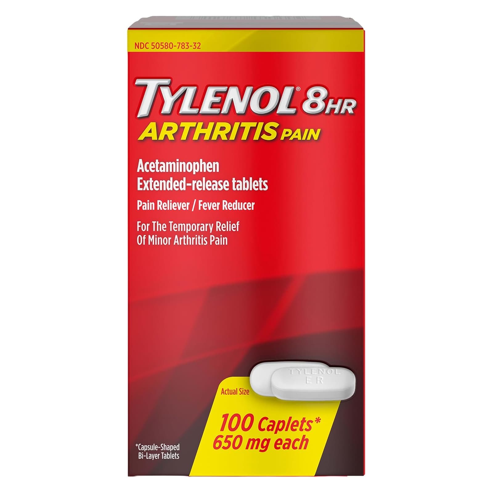 Tylenol 8HR Arthritis Pain Caplet - Pack of 100 - Image 1
