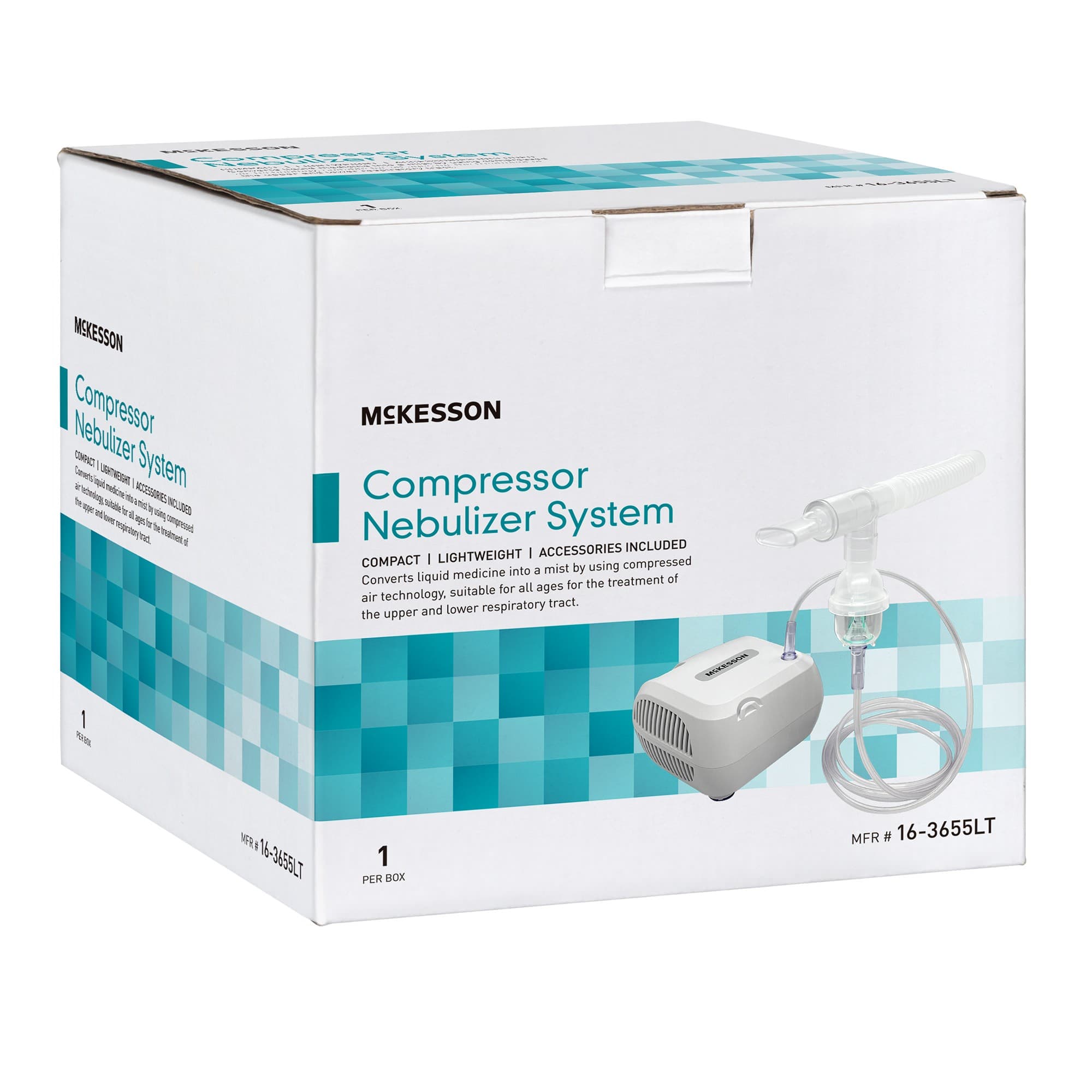 McKesson Small Volume Compressor Nebulizer System, Mouthpiece Delivery - Case of 6 - Image 2
