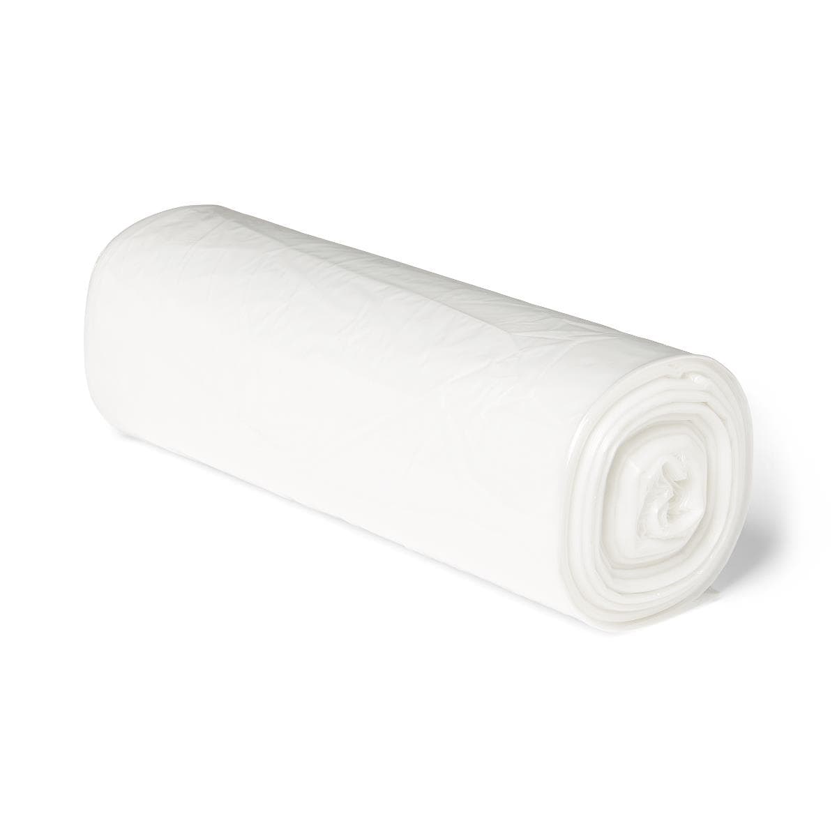 Medline Clear Low-density Trash Can Liners, 24 x 23 Inch, 10 Gal,.6 Mil,Roll - Case of 500 - Image 1