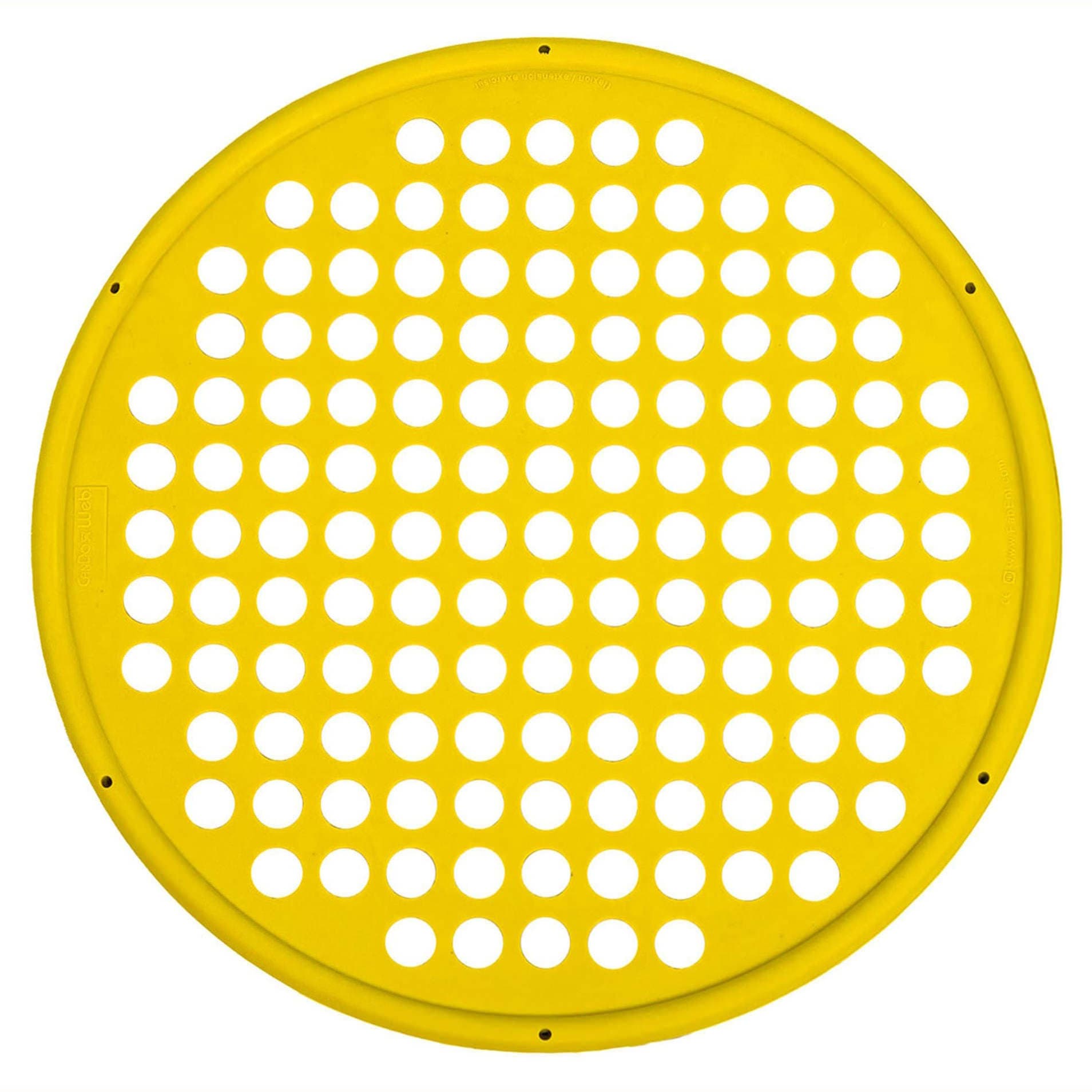 CanDo Hand Exercise Web, Low Powder, 14 Inch Diameter, Extra Light, Yellow, Latex - Image 1
