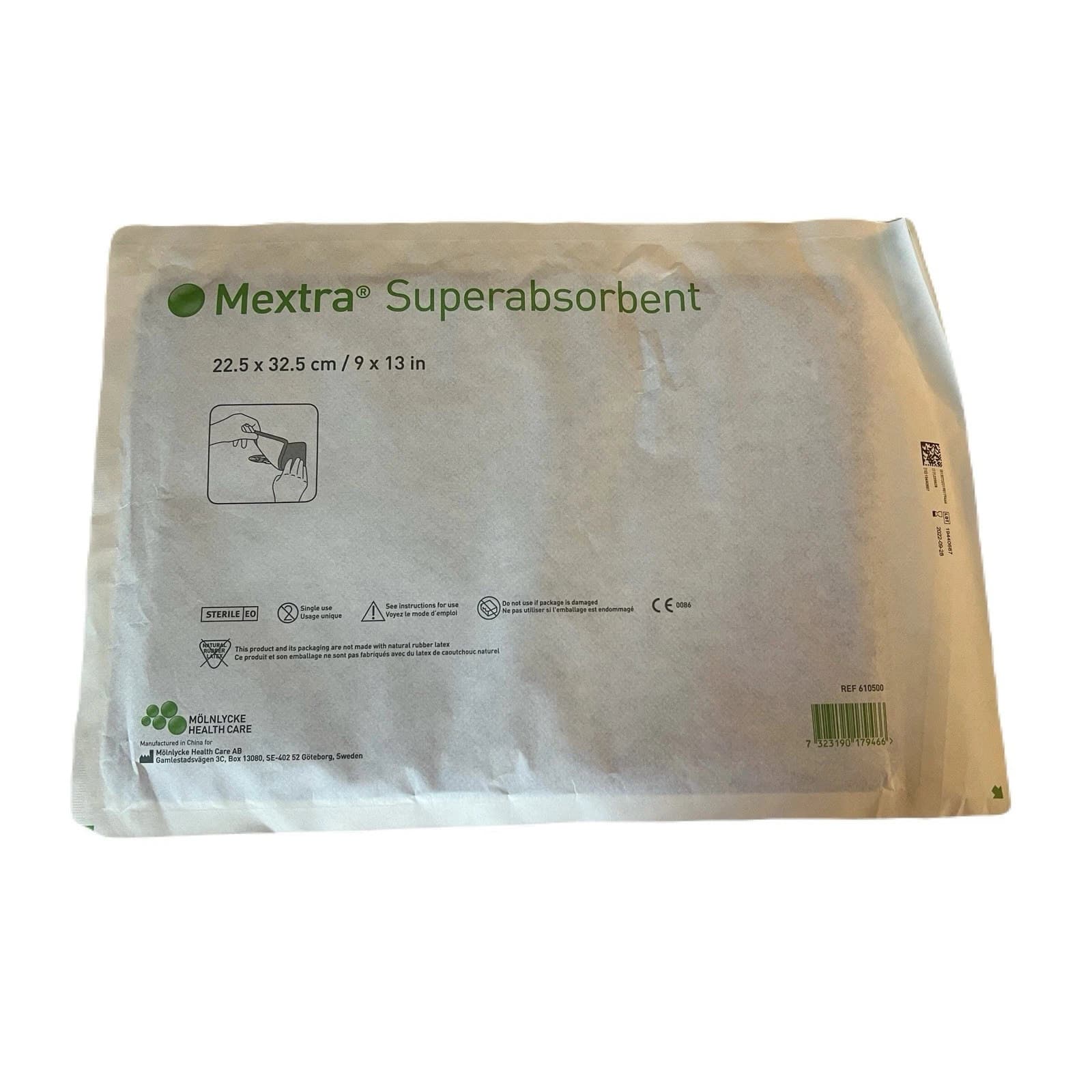 Mextra Superabsorbent Wound Dressing, 9 x 13 Inch - Each - Image 1