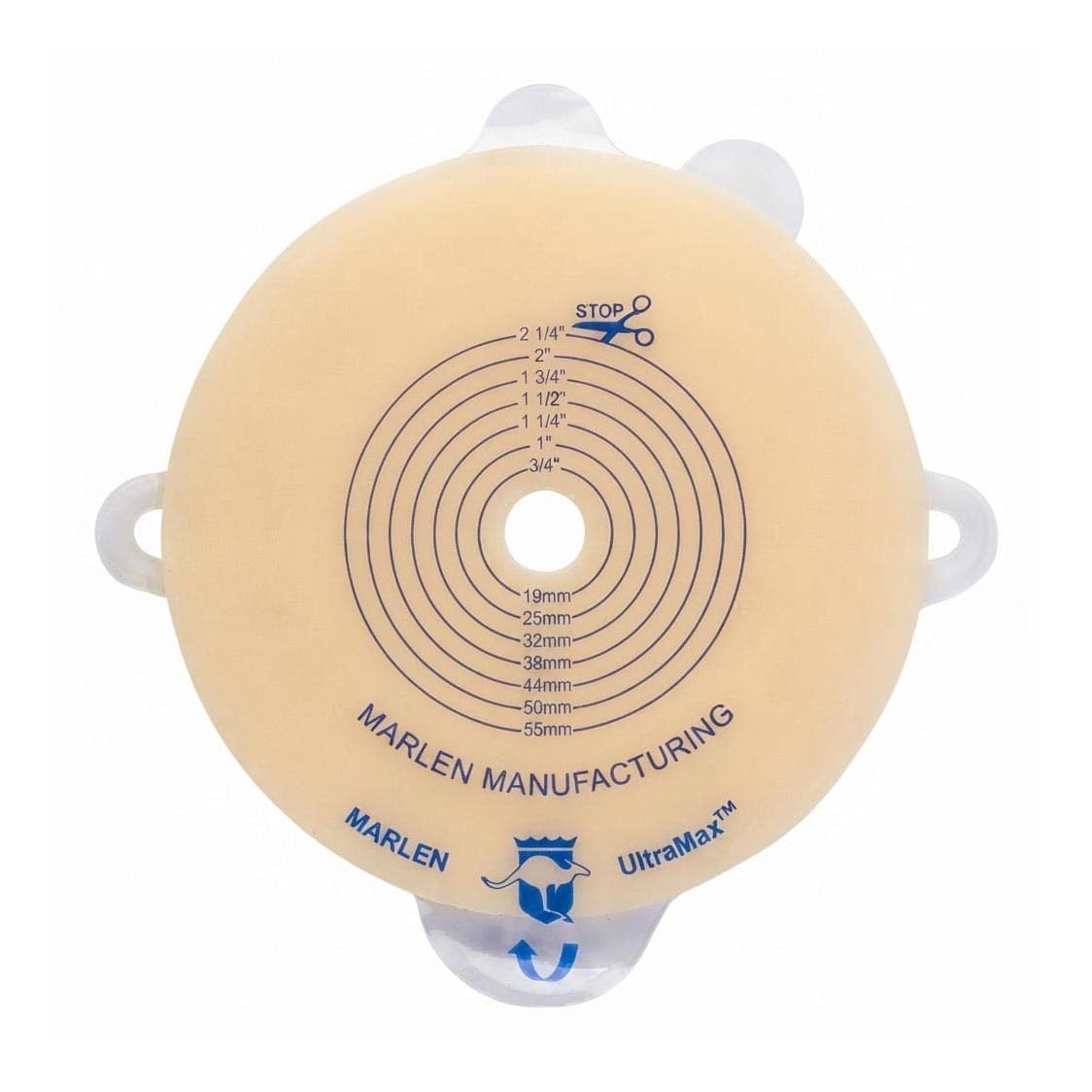 UltraMax Gemini Ostomy Flange, Pre-Cut, 1 Inch - Box of 5 - Image 1