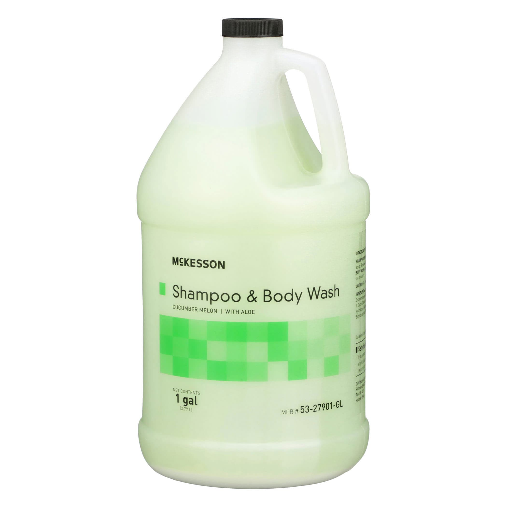 McKesson Shampoo and Body Wash with Aloe, Cucumber Melon Scent, 1 Gallon - Image 1