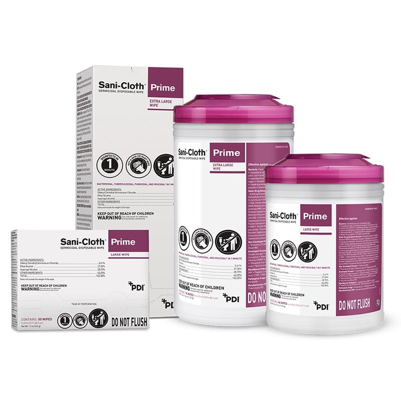 Sani-Cloth Prime Germicidal Disposable Wipes - Image 1