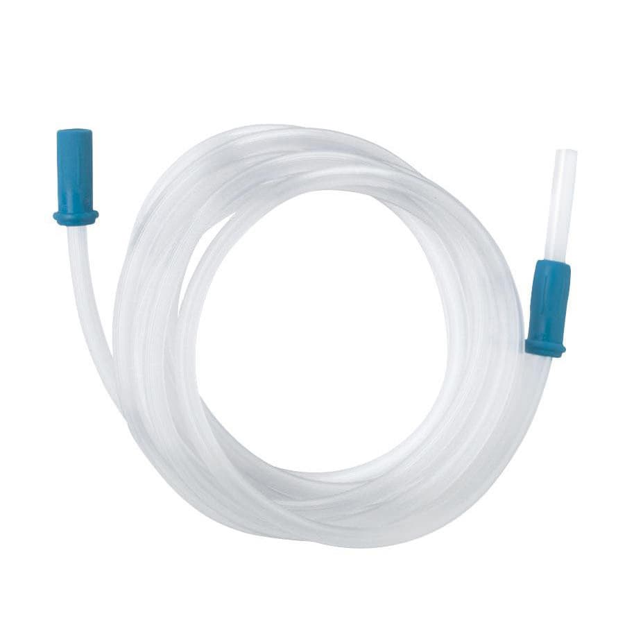 Medline Universal Sterile Suction Tubing with Scalloped Connectors, 3/16" x 20" - Case of 50 - Image 1
