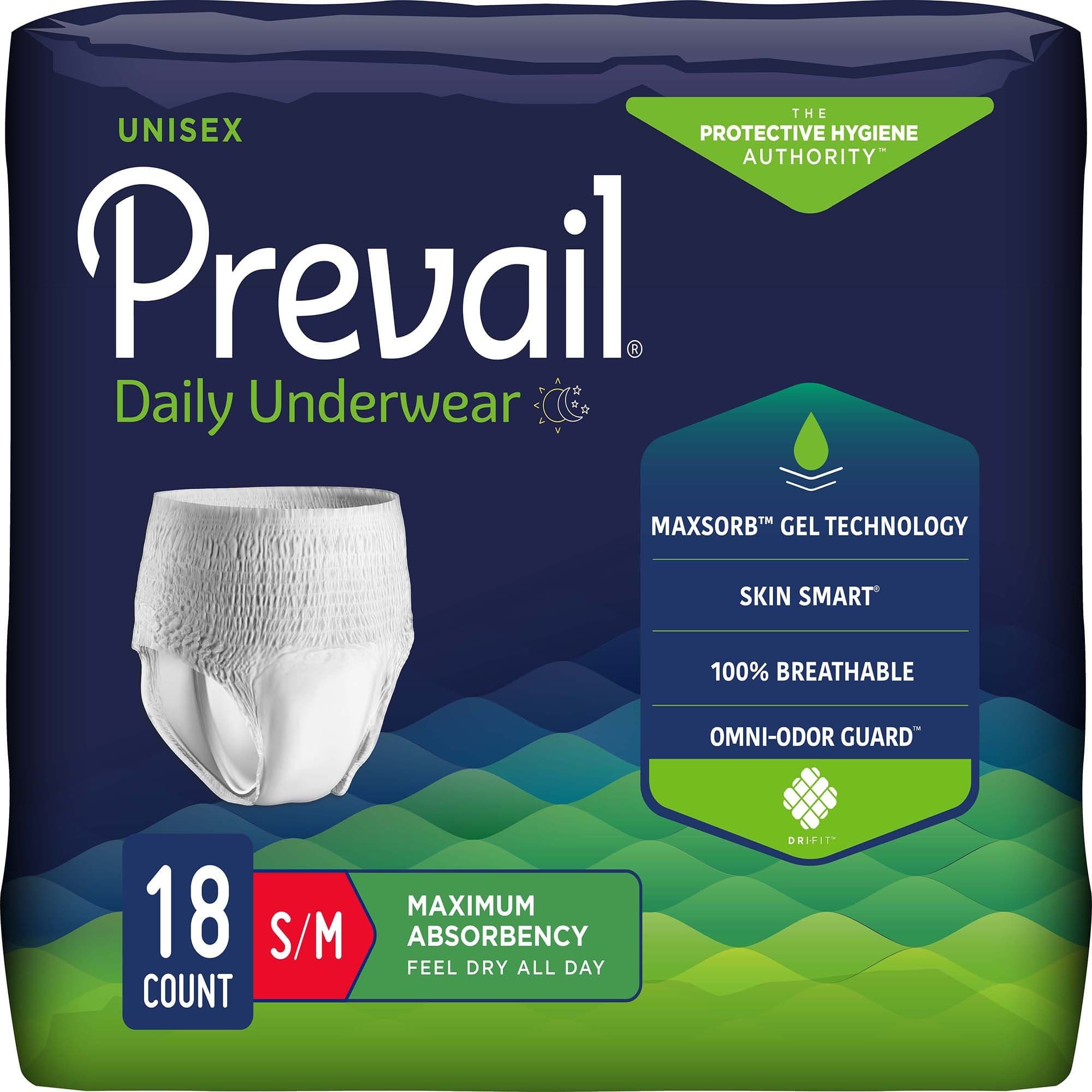 Prevail Maximum Daily Unisex Incontinence Underwear