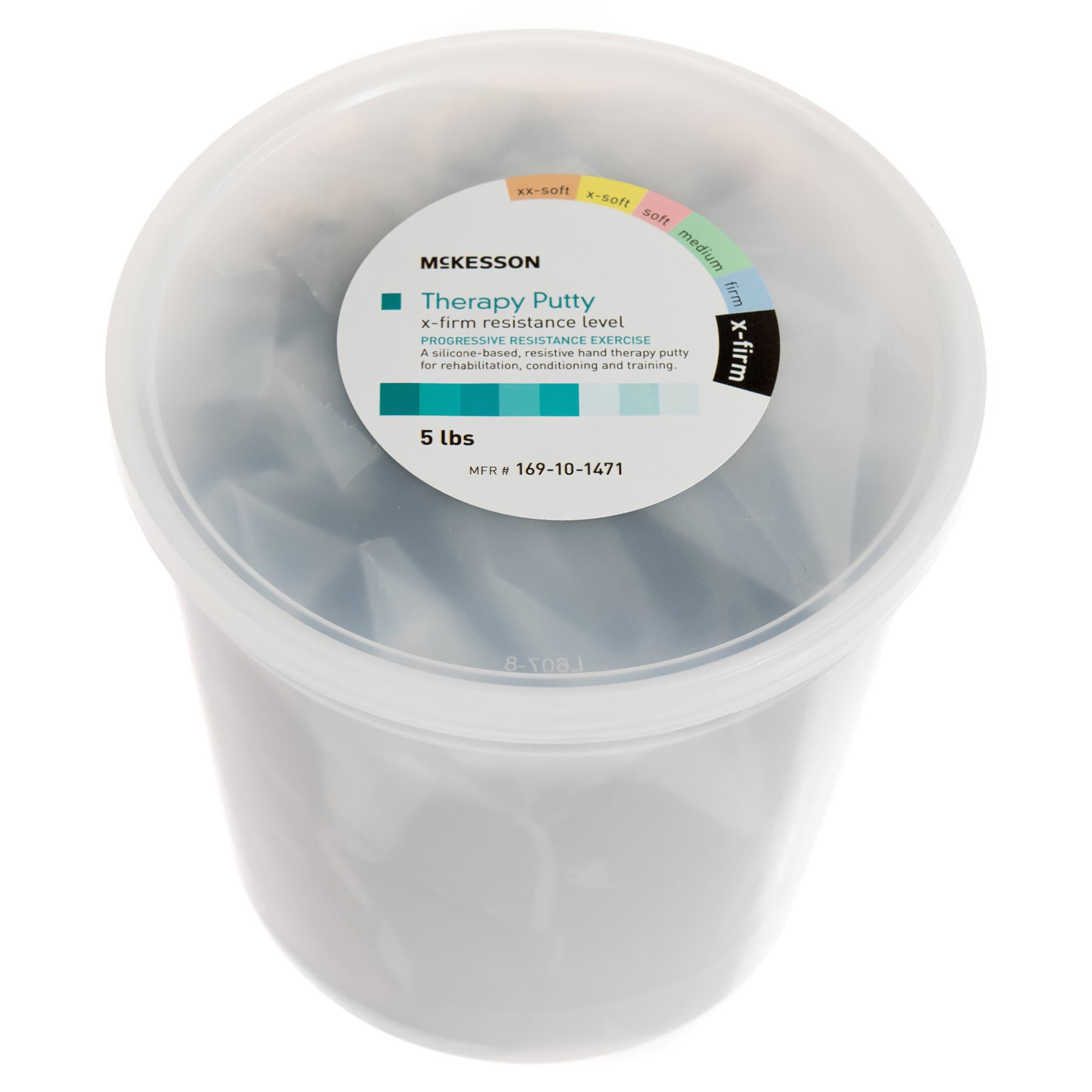 McKesson Black Therapy Putty, Extra Firm, 5 lbs. - Image 1