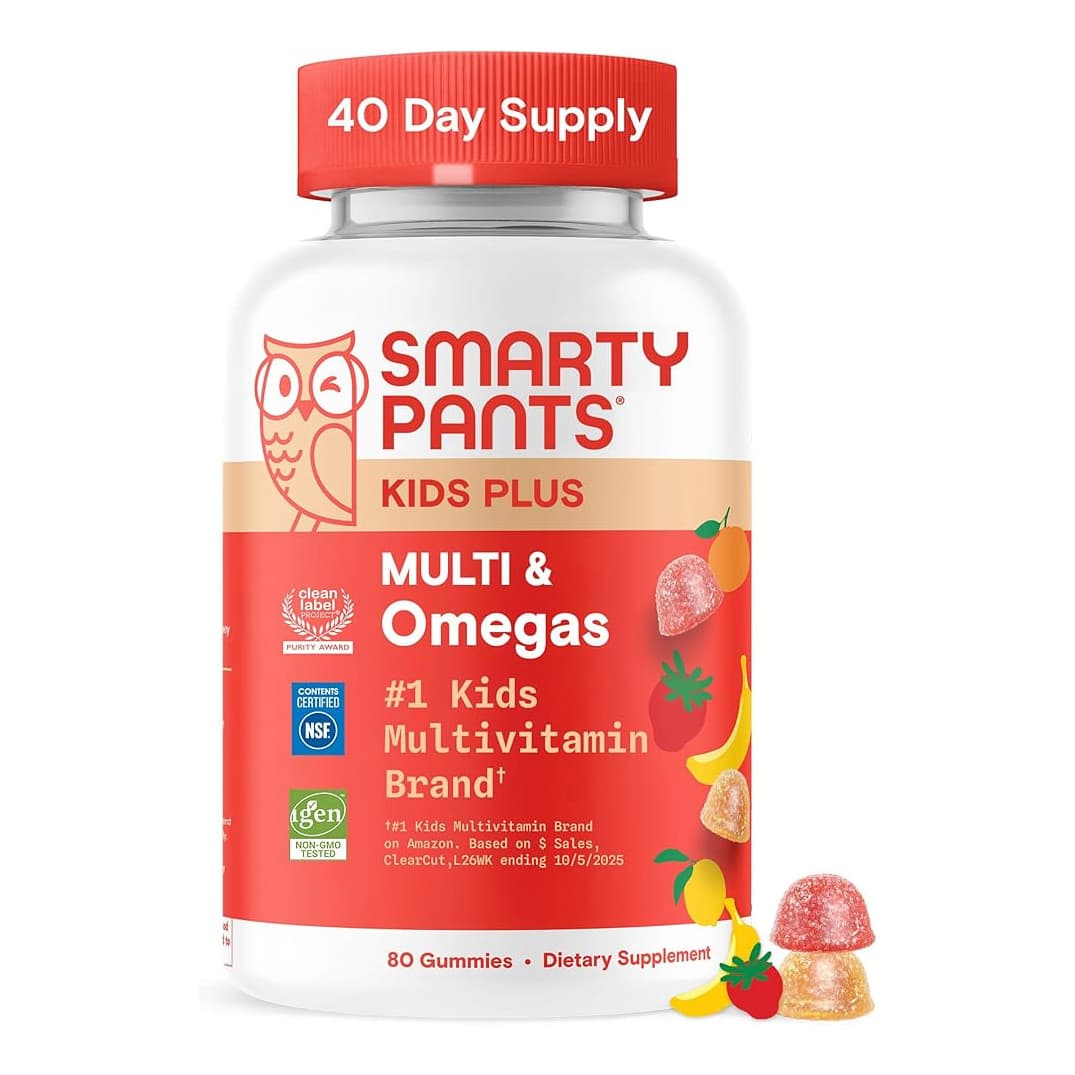 SmartyPants Kids Multi & Omegas Eagle - Bottle of 80