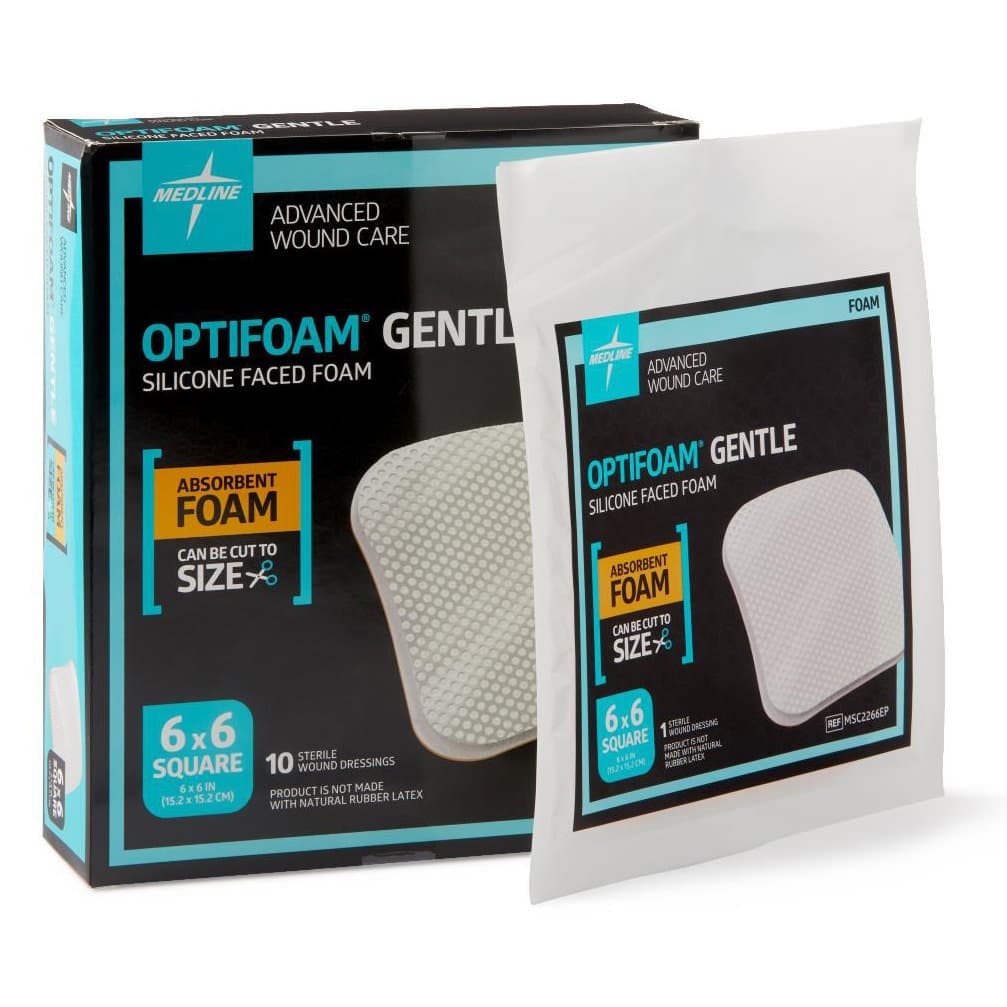 Optifoam Gentle Non-bordered Silicone-faced Foam Dressing, Sterile - Image 3