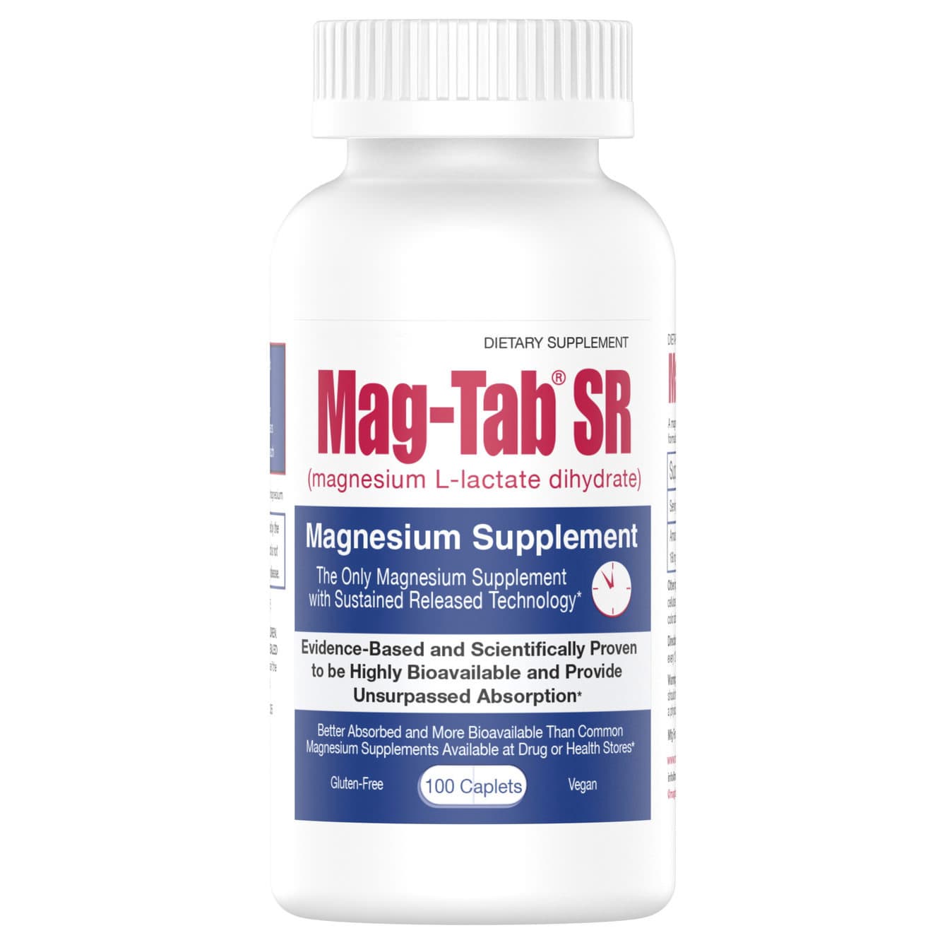 Mag-Tab SR Magnesium Caplets, 84 mg - Image 1