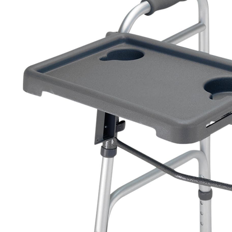 Healthsmart Folding Walker Tray with Cup Holders, 16" x 12" - Image 3