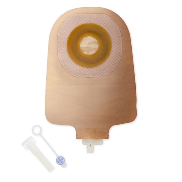 Premier 1-Piece Urostomy Pouch with Flat Flextend Barrier and Tape, Transparent, Up to 2-1/2 Inch - Each - Image 1