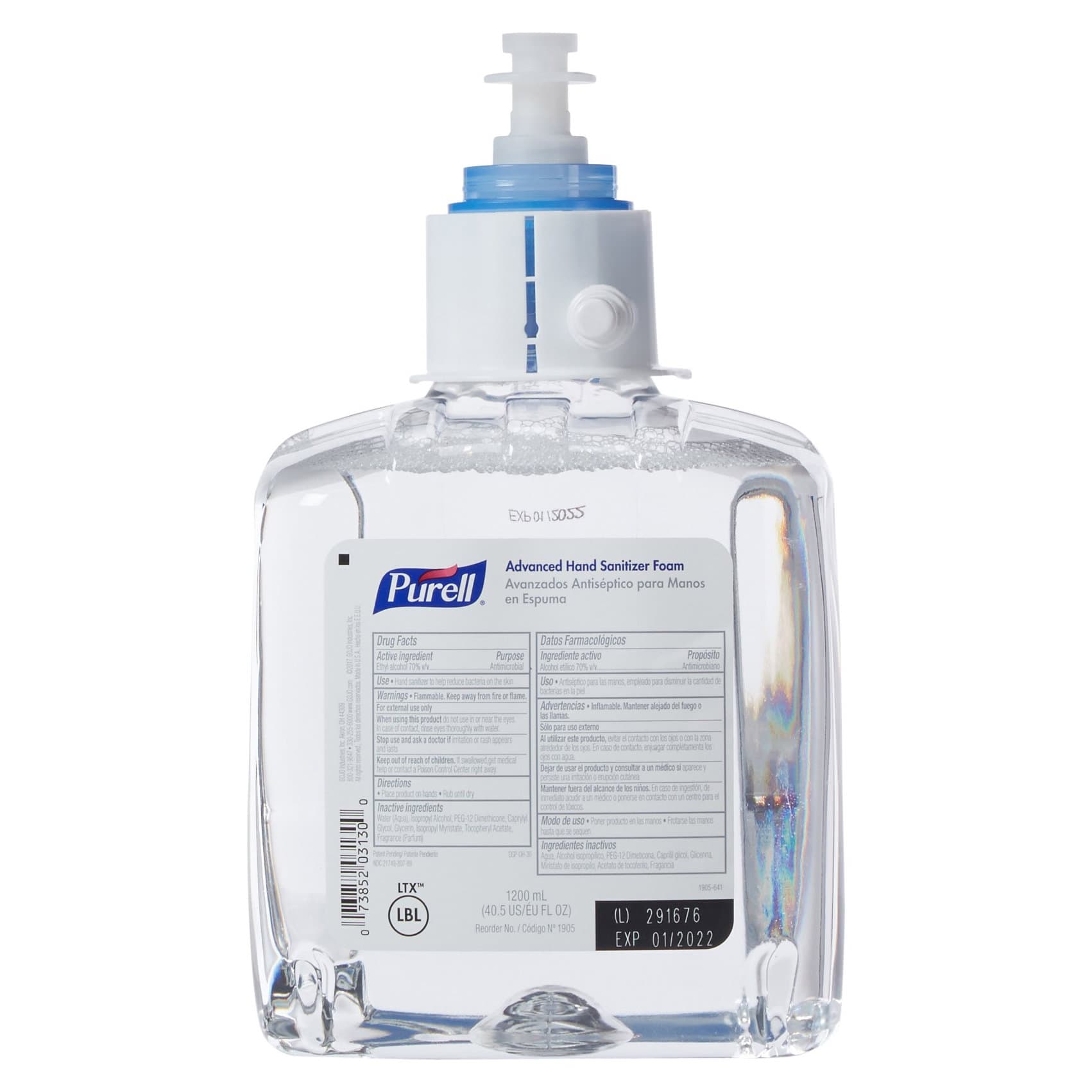 Purell Advanced Hand Sanitizer Foam Dispenser Refill Bottle For LTX-12 dispenser - Case of 2 - Image 1