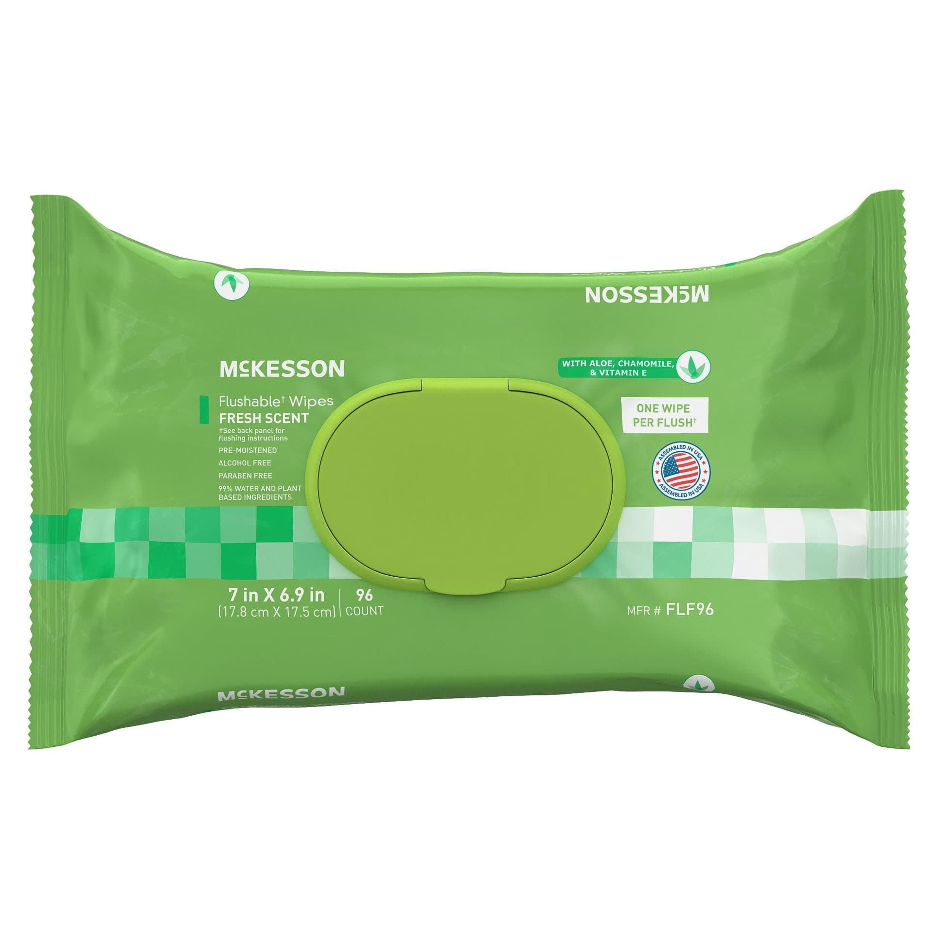 McKesson Soft Pack Flushable Personal Wipe, Scented - Case of 576 - Image 1