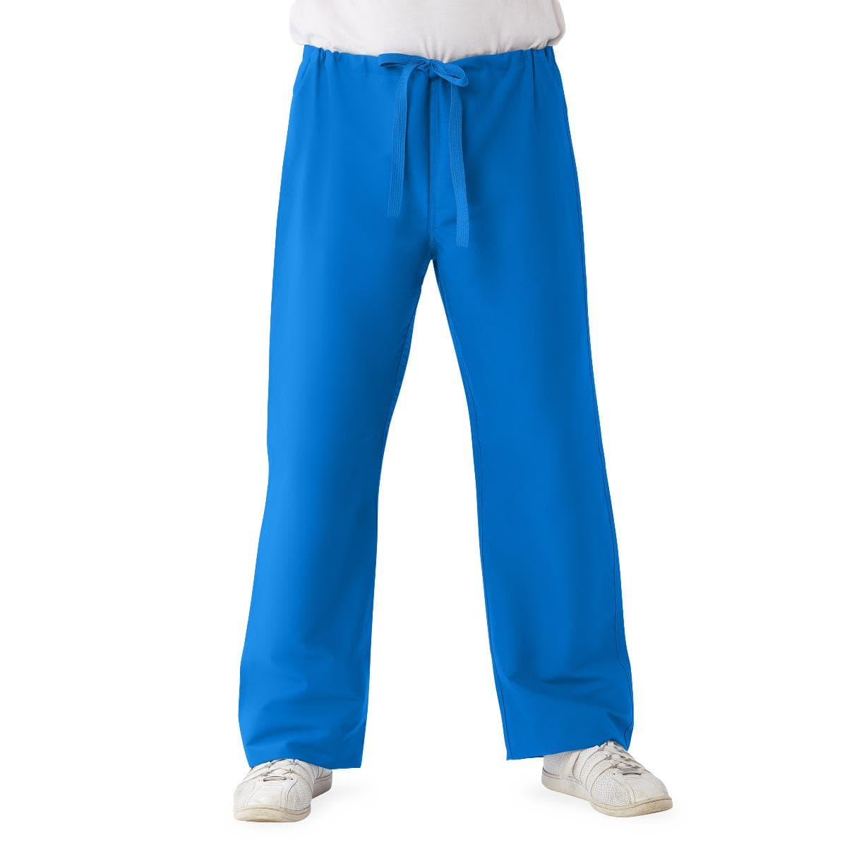 Medline 900 Comfortease Unisex Reversible Scrub Pants Blues, Tall Inseam, Royal Blue, Large - Image 1