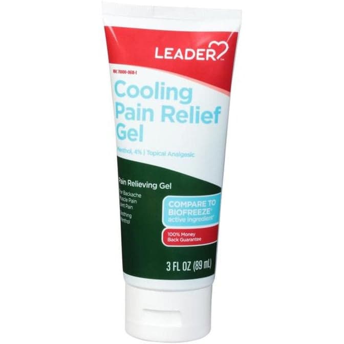 Leader Pain Relief Menthol, 4%, Gel, 3 oz - Each - Image 3