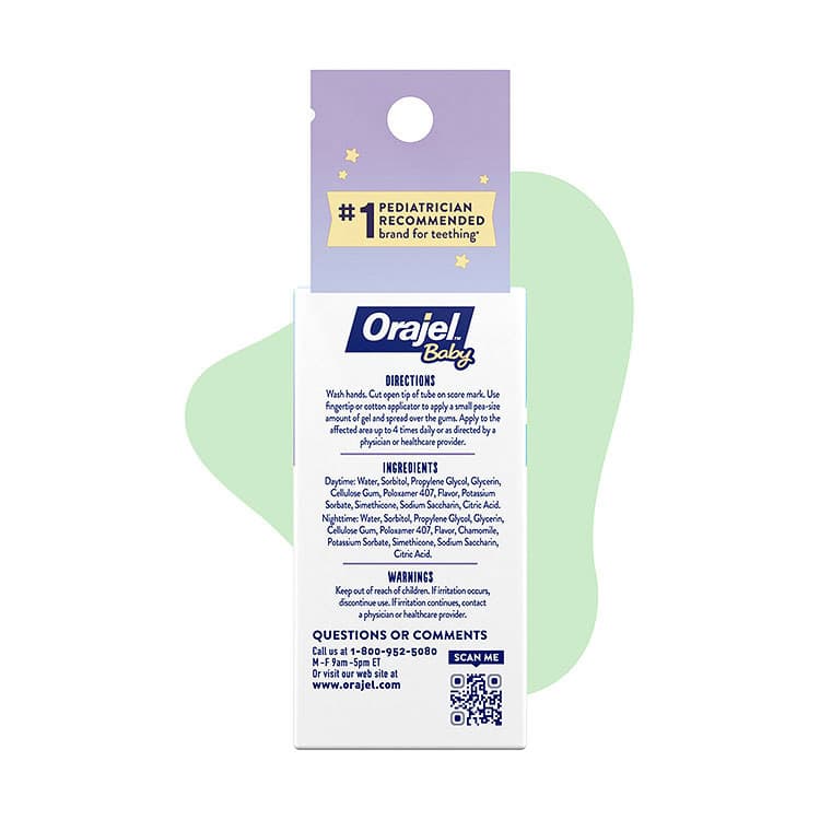 Orajel Baby Daytime + Nighttime Cooling Gels for Teething, Twin Pack - Each - Image 2