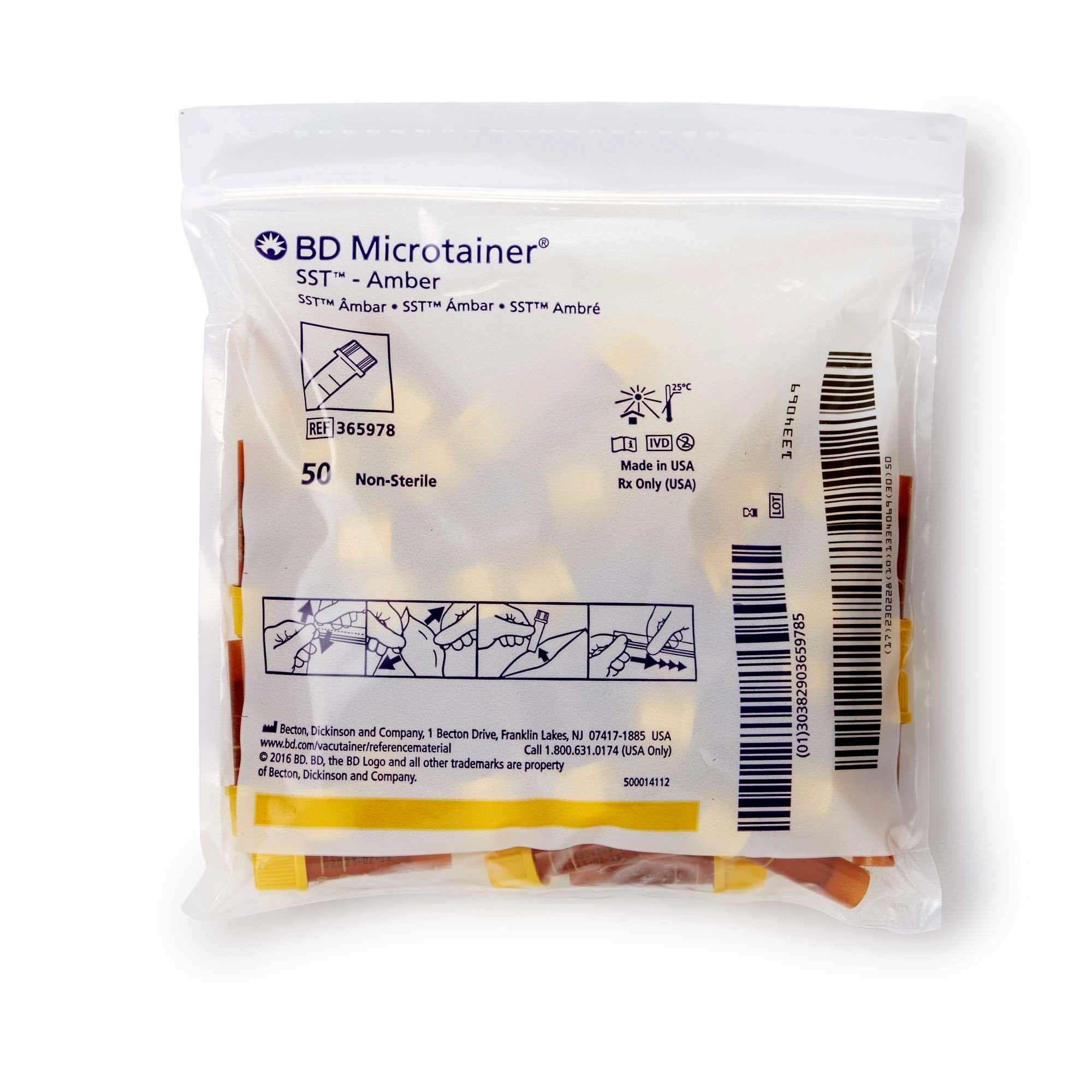 BD Microtainer SST Capillary Blood Collection Tube, Clot Activator-Separator Gel - Image 2