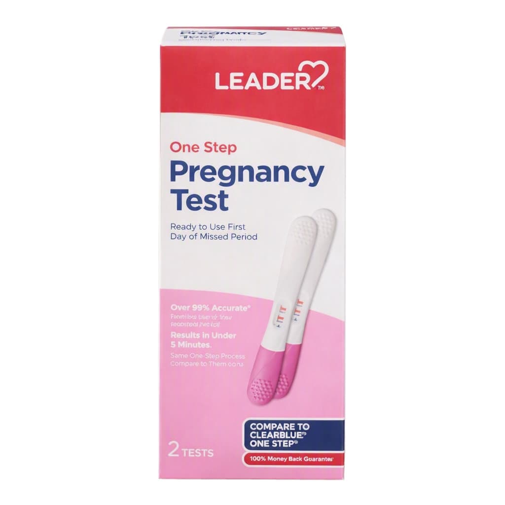 Leader Pregnancy Test, 2 Count - Each - Image 1
