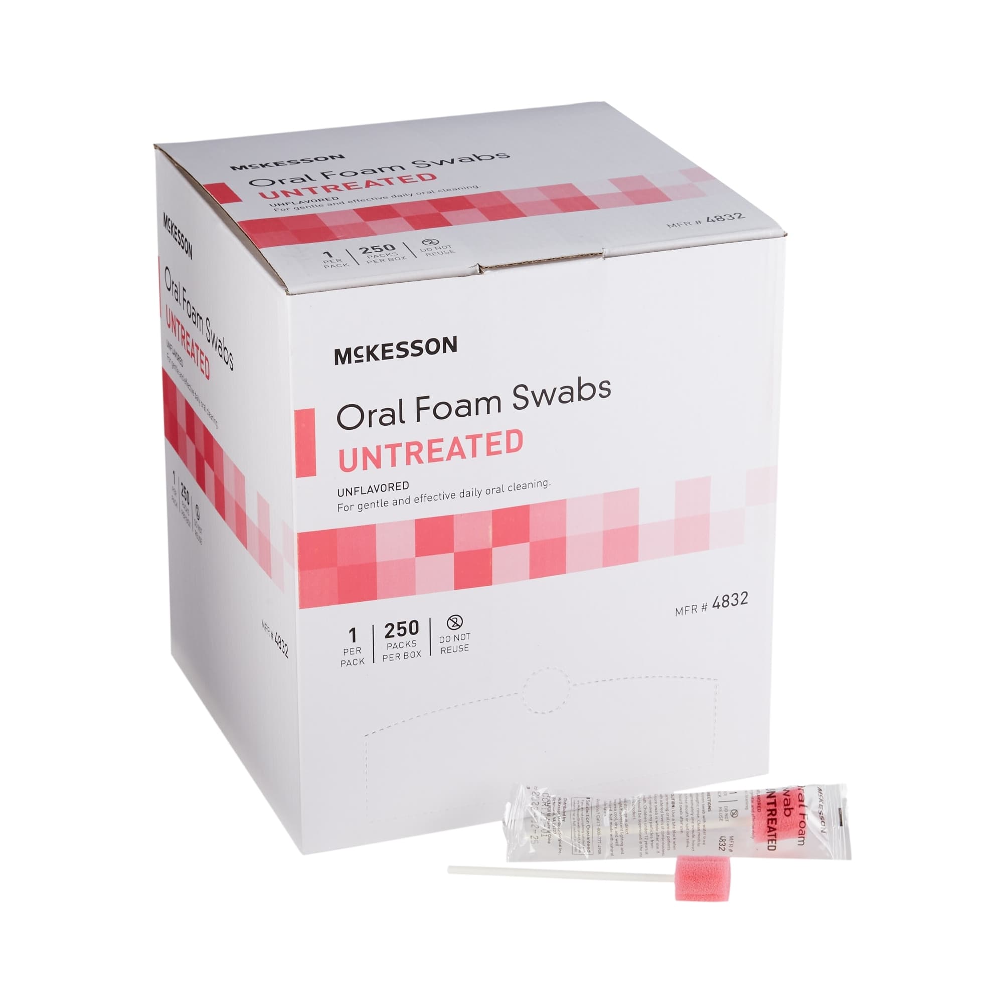 Mckesson Untreated Oral Foam Swabsticks - Image 1