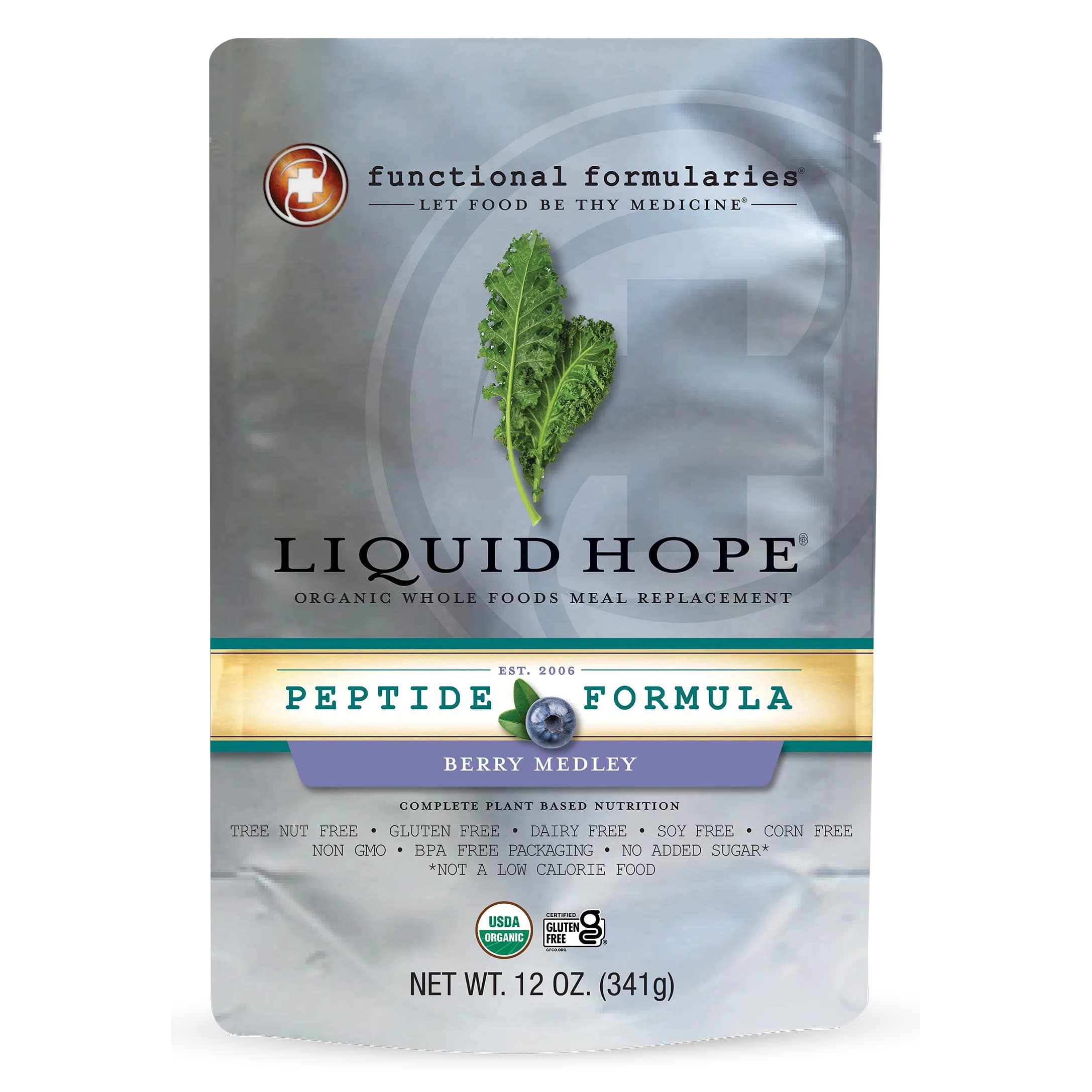 Liquid Hope Peptide Formula, Berry Medley, 12 oz - Case of 24 - Image 1