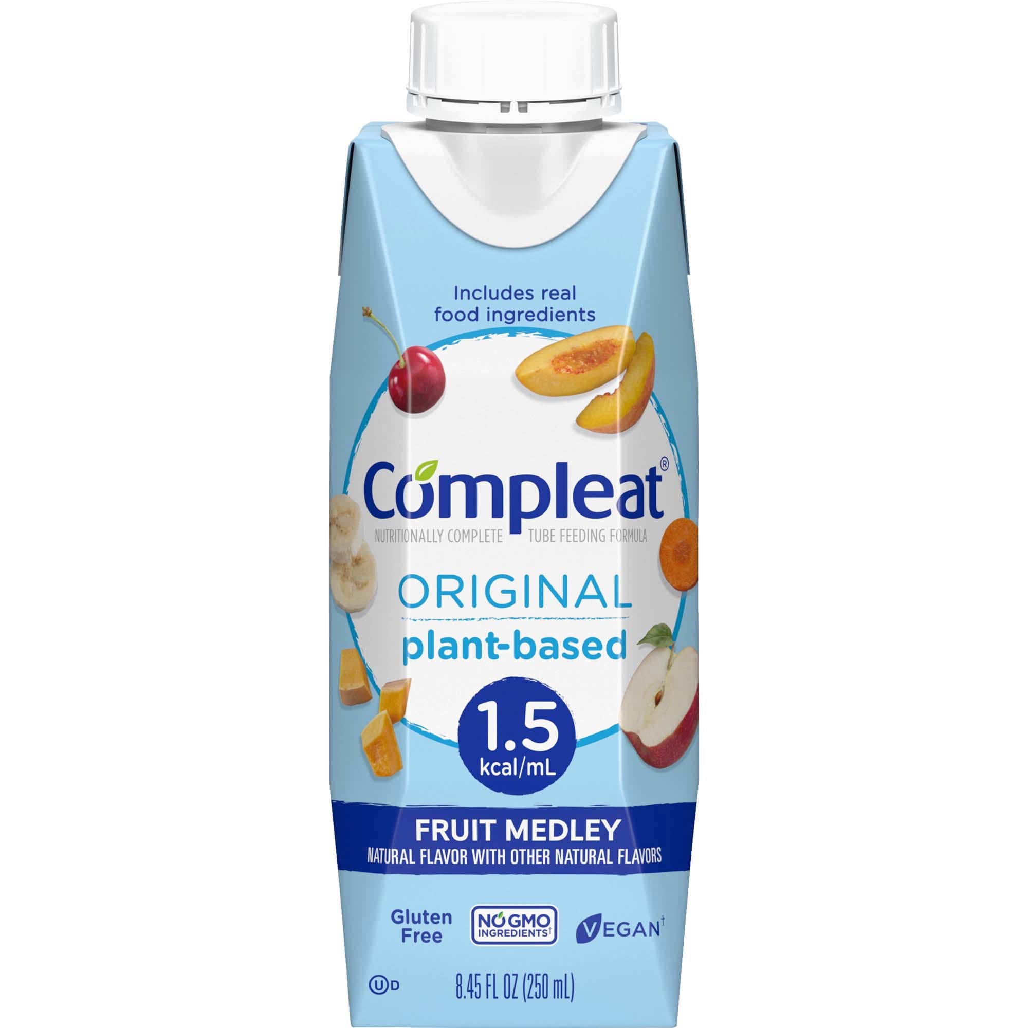 Compleat Original 1.5 Plant-Based Tube Feeding Formula, Fruit Medley, 250 mL - Each - Image 1