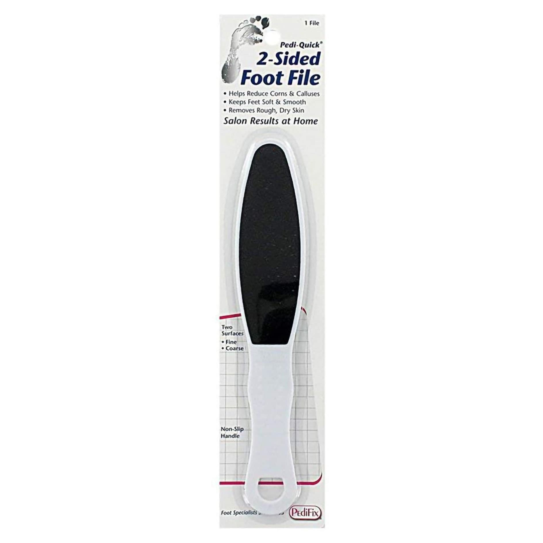 Pedi-Quick 2-Sided Foot File, White - Each - Image 1