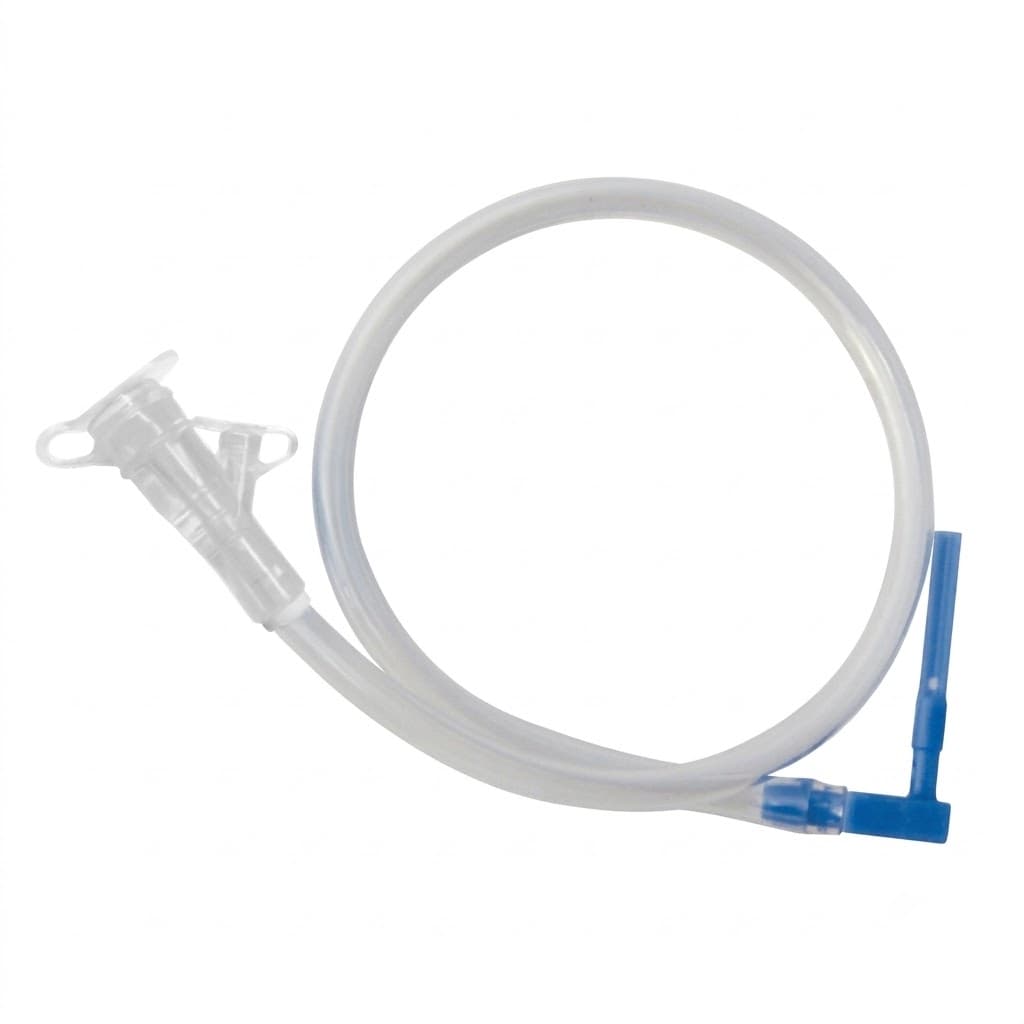 AMT Right Angle Feeding Set with Y-Port Adaptor, 18 Fr, 24" - Each - Image 1