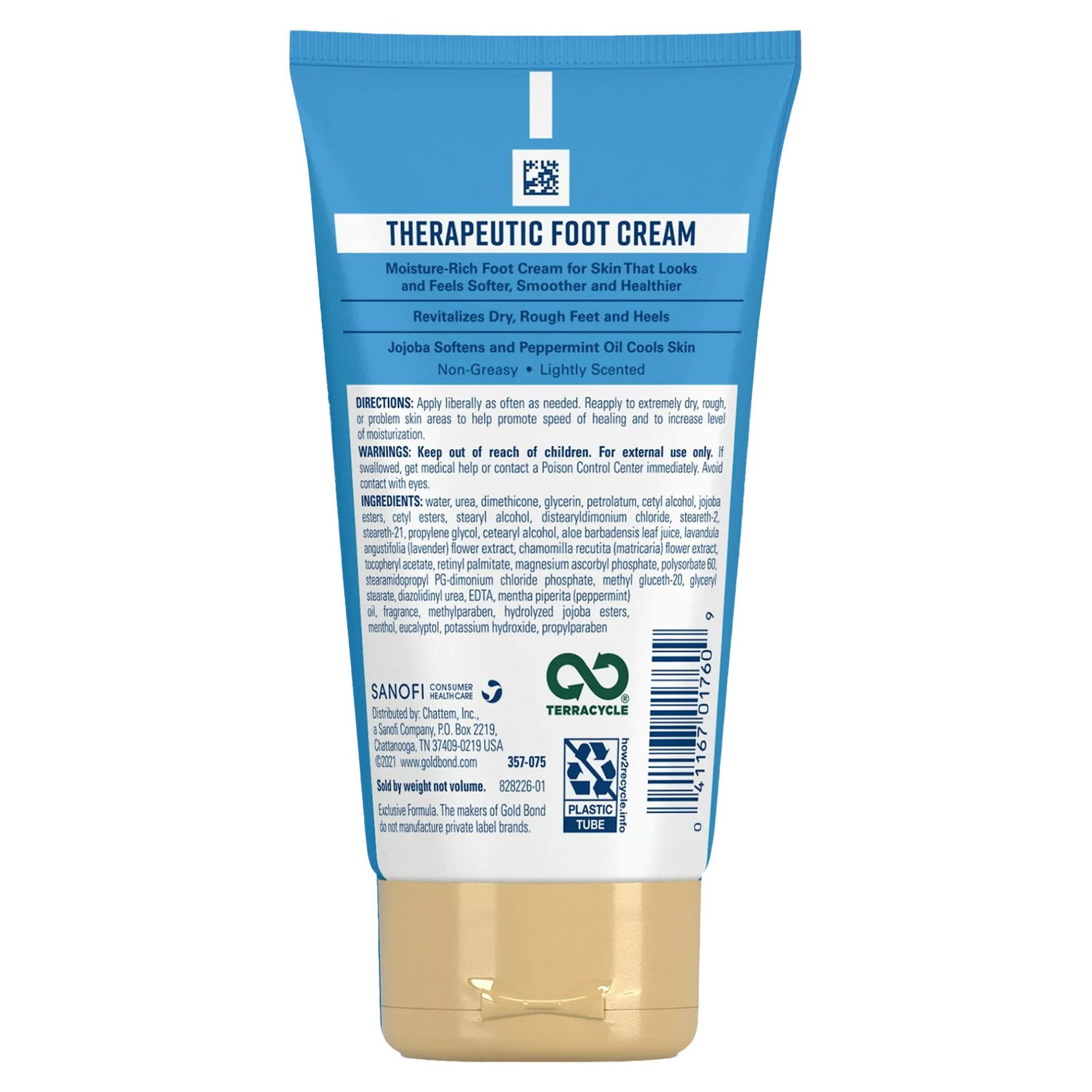 Gold Bond Therapeutic Foot Cream for Extra Dry Skin, 4 oz - Each - Image 2