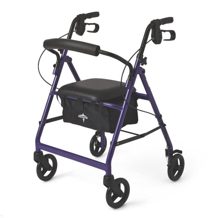 Medline Basic Rollator, Purple