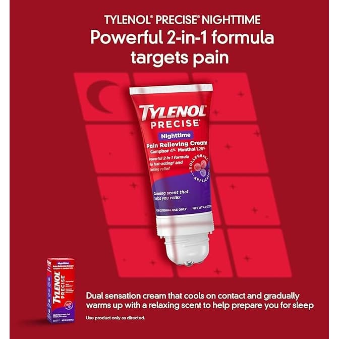 Tylenol Precise Nighttime Pain Relieving Cream, 4 oz - Each - Image 3