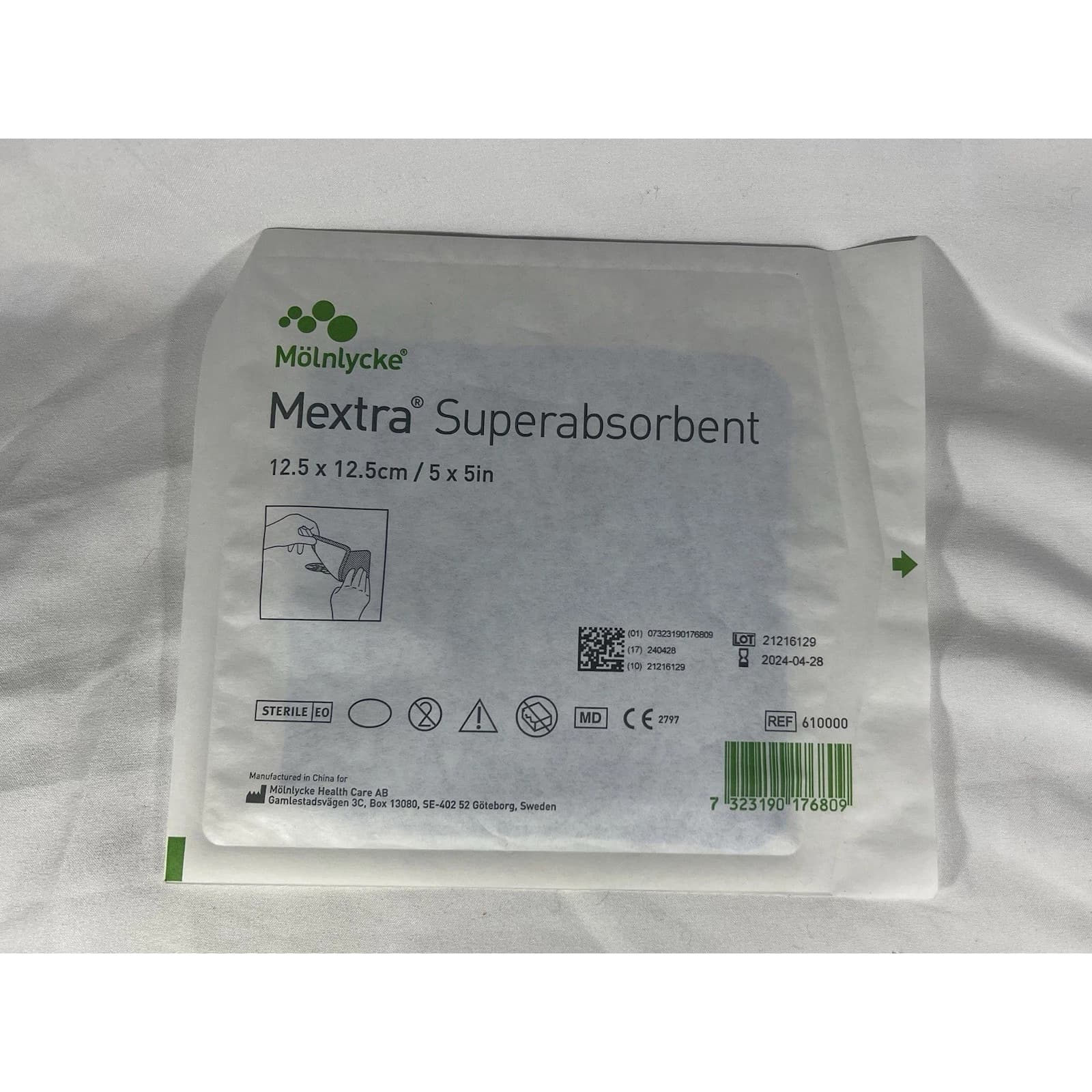 Mextra Superabsorbent Wound Dressing, 5 x 5 Inch - Each - Image 1
