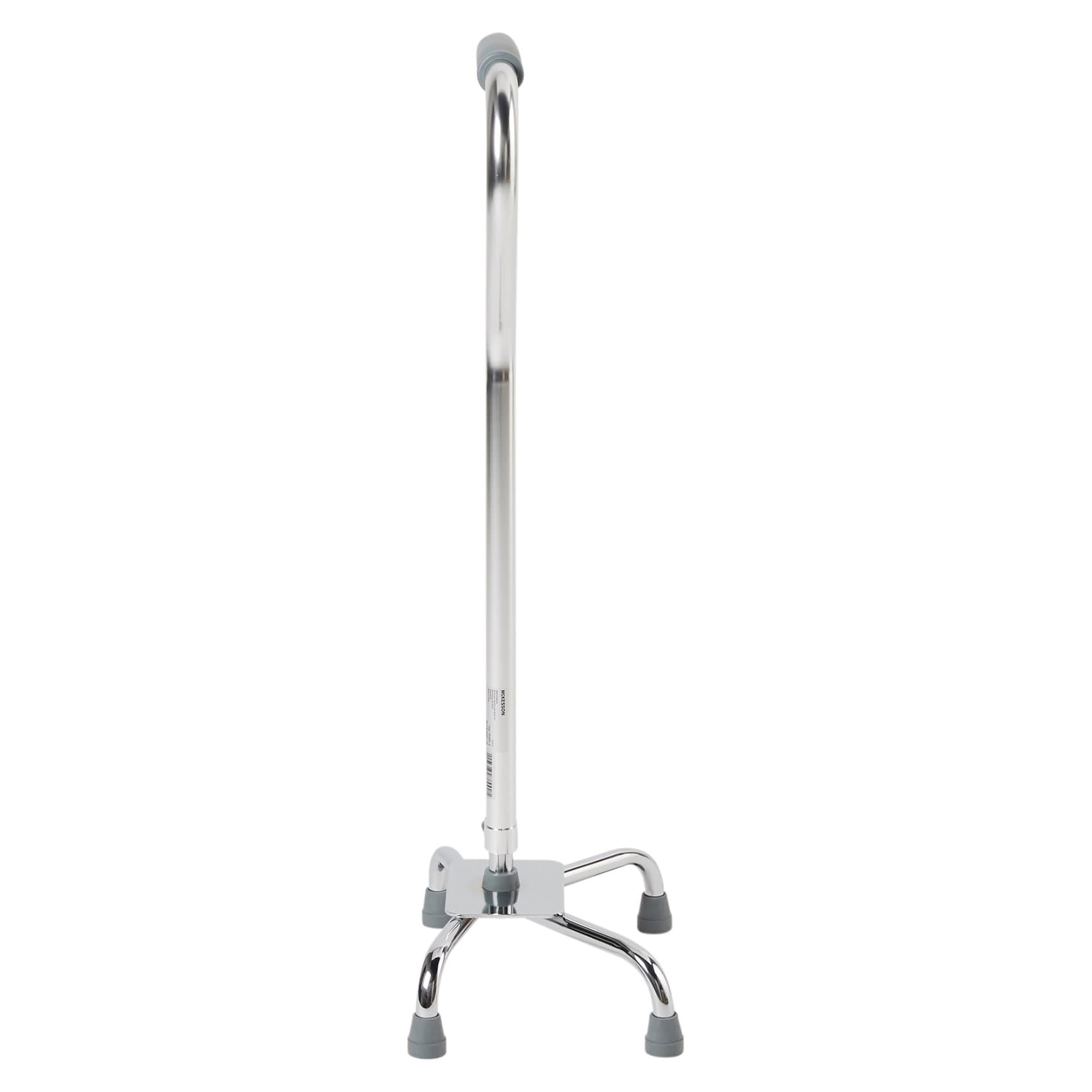 McKesson Steel Padded Handle Large Base Quad Cane - Image 2