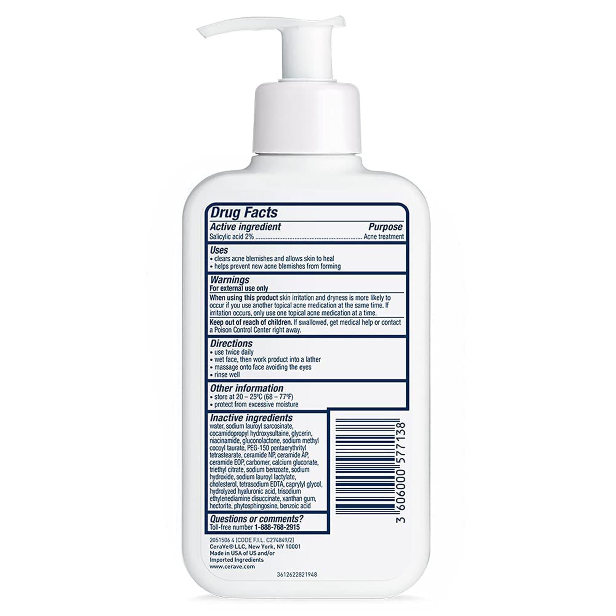 CeraVe Acne Control Cleanser Gel, 8 oz - Each - Image 2