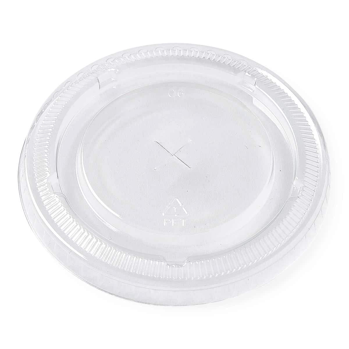 Medline Plastic Translucent Lid with Straw Slot - Image 3