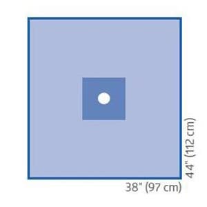 Medline Sterile Brachial Angiography Drape, 38 x 44 Inch - Image 2