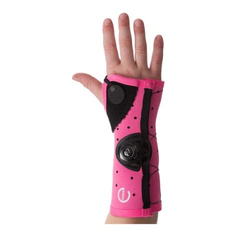 Exos Open Thumb Short Arm Fracture Brace, Pink, Right Arm, Small - Each - Image 1
