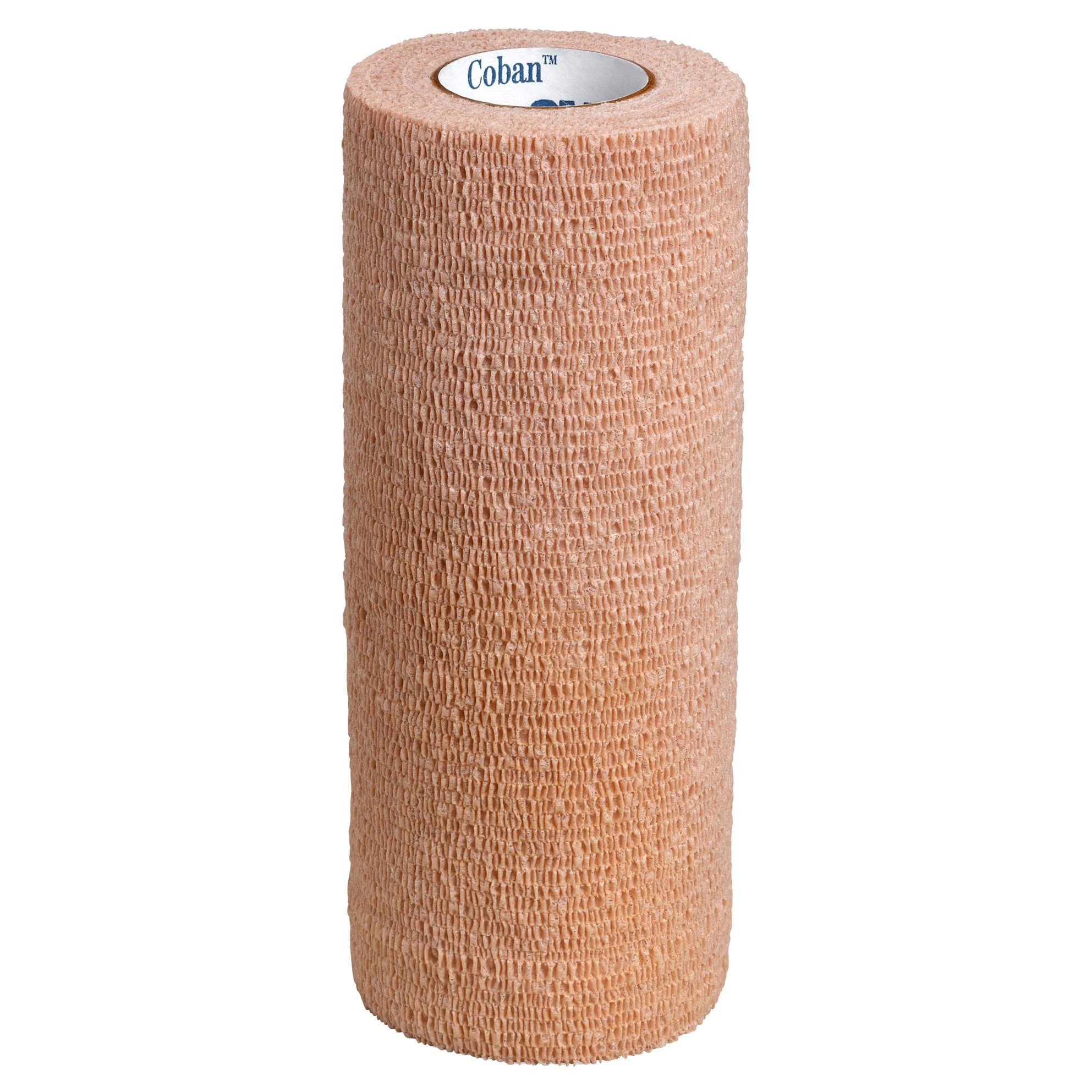 3M Coban Standard Compression Self-Adherent Wrap, NonSterile, Tan, 6 Inch x 5 Yard - Each - Image 1