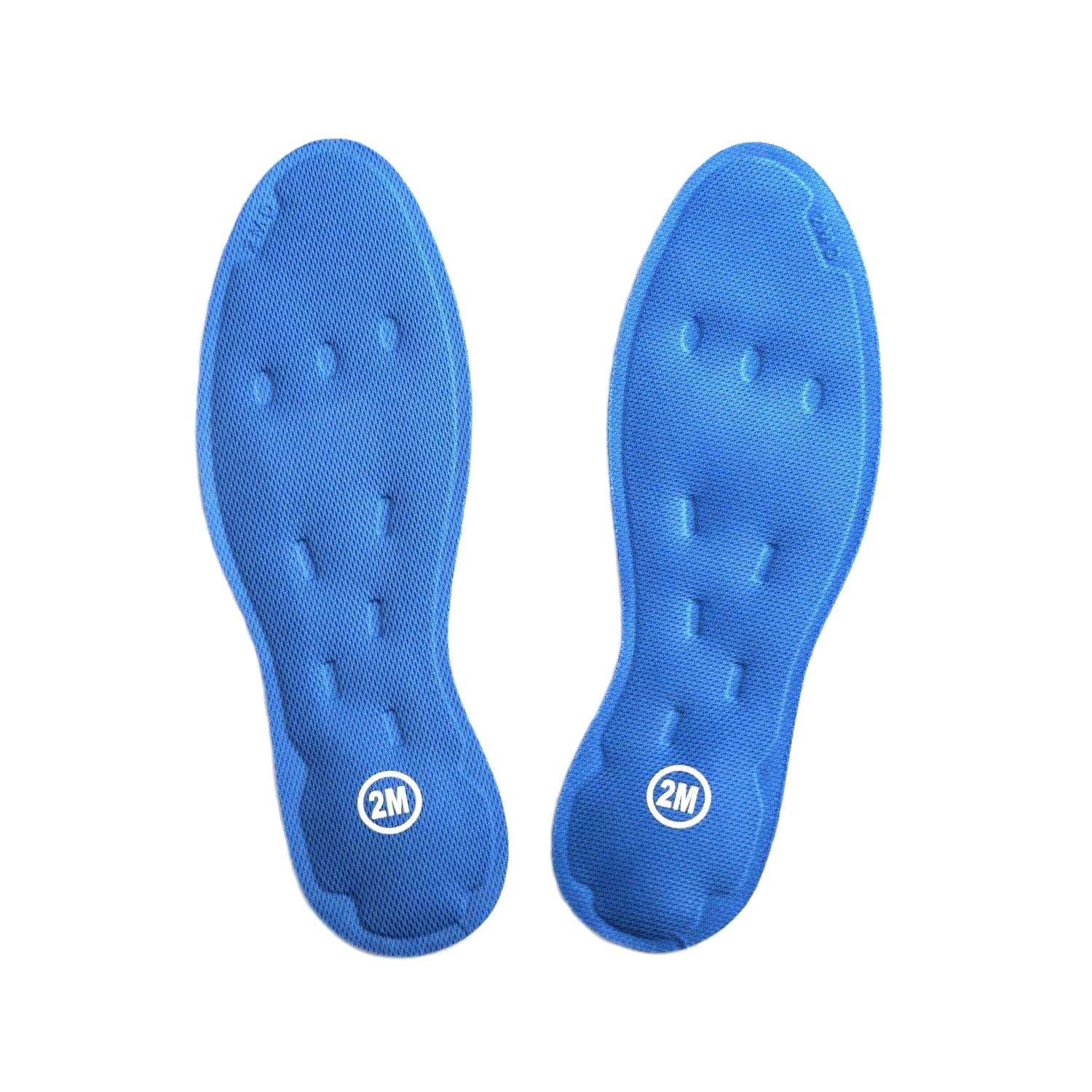 AirFeet Diabetes ETS Orthotic Insoles, Size 2L, 9-10.5 Male and 11-12 Female, Blue - Pair - Image 1
