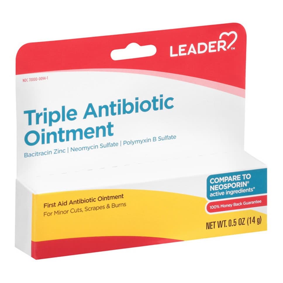 Leader First Aid, Triple Antibiotic Ointment, 0.5 oz - Each - Image 1