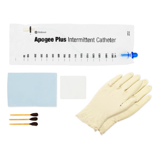 Apogee Plus Closed System Intermittent Catheters Kit, 10 Fr, 16" - Box of 100 - Image 1