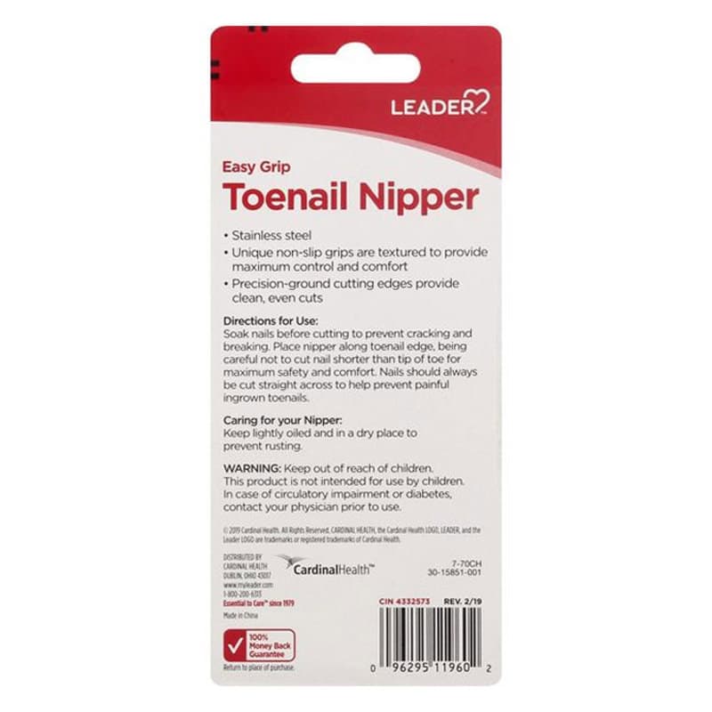 Leader Easy Grip Toenail Nipper - Each - Image 3
