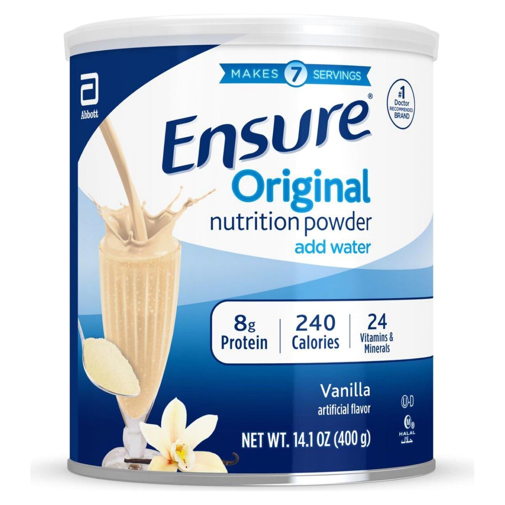 Ensure Original Oral Supplement, Vanilla, 14.1 oz, Powder - Case of 6 - Image 1