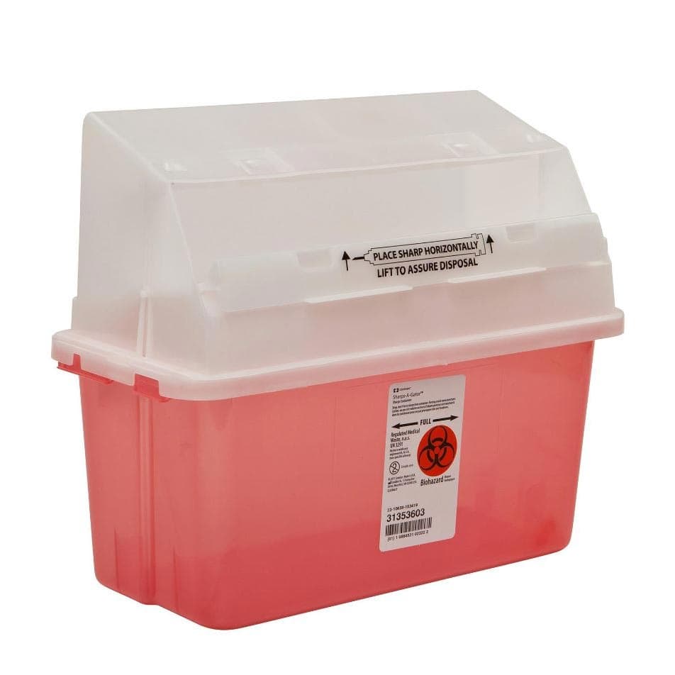 Monoject Safety In-Room Sharps Container, 2 Gallon - Case of 12 - Image 1