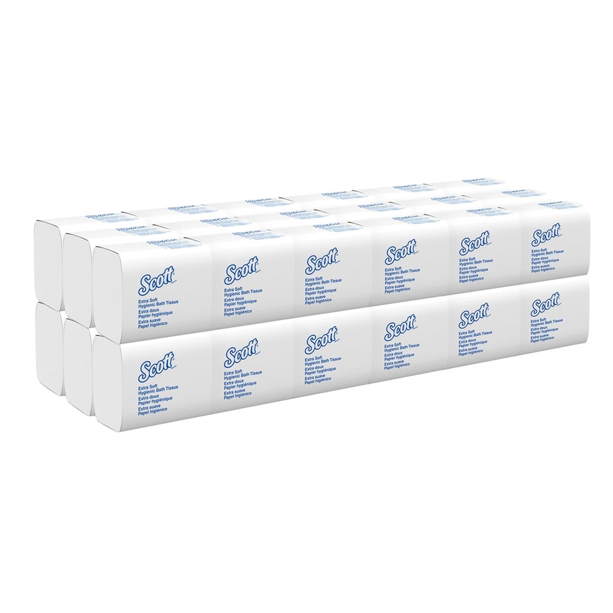 Scott Control HBT 2 Ply Folded Toilet Tissue - Case of 36 - Image 3