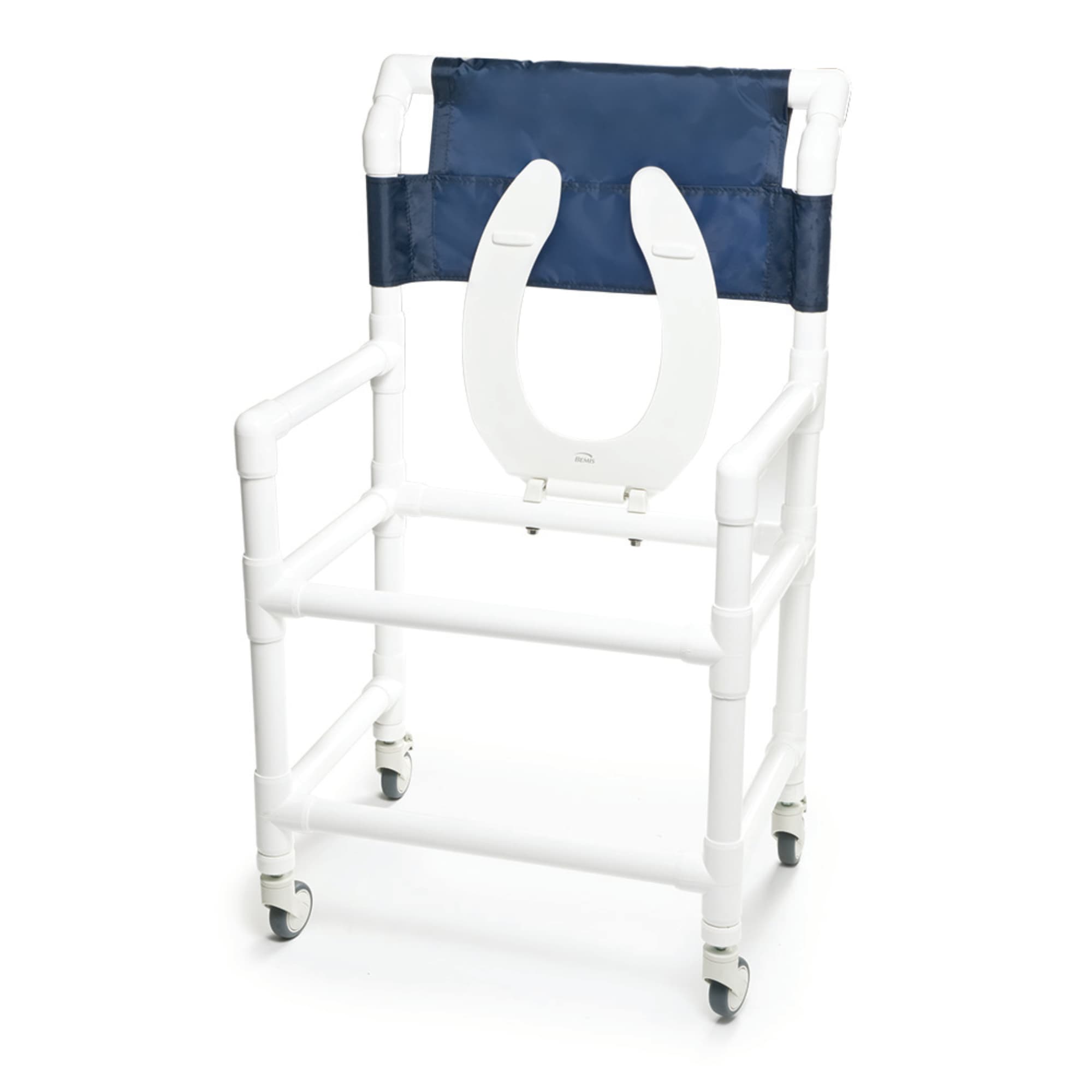 Lumex PVC Shower Commode Chair - Image 2